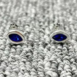 Earrings 2022 new UNOde50 exquisite fashion electroplating 925 silver 14k blue earrings elegant Jewellery gifts