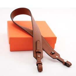 90*3.8cm Durable Genuine Leather Bags Strap Adjustable Replacement Crossbody Straps Gold Hardware for Women DIY Bag Accessories 240407