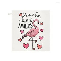 Towel Funny Flamingo Travel Pink Remember Always Be Fabulous Face Kitchen Towels Hand Bathroom For Girl Christmas