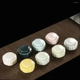 Storage Bottles Colourful Household Ceramic Sealed Organiser Chinese Style Empty Mini Case Women