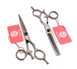 55039039 16cm JP 440C Purple Dragon Black Swivel Handle Cutting Shears Thinning Scissors Hairdressing Scissors Professional1355301