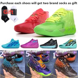 MB01 Basketball Shoes Outdoor Rick Morty Purple Cat Galaxy Men's 1 Sports Shoes Training Shoes Beige Queens Not From Here Women's Sports Running Shoes