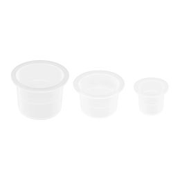 Inks 1000Pcs Tattoo Ink Cups Disposable Translucent Microblading Tattoo Ink Cups Pigment Clear Ink Holder Container