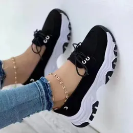 Casual Shoes 2024 Women's Vulcanised Thick Soles Comfortable Wedge Heels Shallow Mouth Sports Fashionable Round Toe Womens
