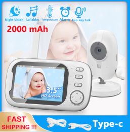 Camera 2024 NEW 3.5 inch Video Baby Monitor Wireless Twoway Audio Night Vision Surveillance Camera with Temperature Display Baby Item