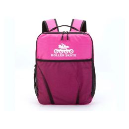 Bags Kids Pink Roller Skates Shoes Backpack Roller Skating Accessories Storage Bag 40*30*9cm Boys Girls Skating Shoes Backpack Bags