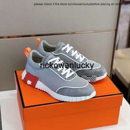 h Luxury Italy Design Mens Bouncing Casual Sneaker Shoes Nappa Leather Technical Jersey Suede Goatskin Low Top Trainers Hiking Party Dress Walking Skate Shoe