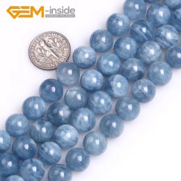 Beads GEMinside 6/8/10/12mm Round A Grade AA Grade Aquamarines Quartzs Beads for Jewellery Making Beads DIY Gift Strand 15 Inches New!!