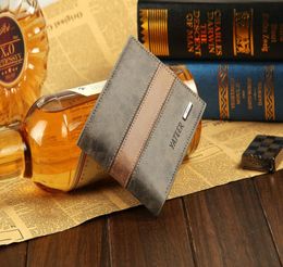 Leather PU Men Trifold Purse Wallets 8 Color Styles Gift Leather Wallet Cowhide Purses credit card ID Pocket A0829808530