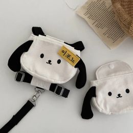 Bags INS Puppy Cute Outside Backpack Pet Book Bag Snacks Dog Bag Cat Bichon Teddy Pomeranian Small Dog With Leash Dog Supplies