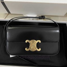 High end Designer bags for women Celli calf leather hardware black full leather box underarm bag single shoulder original 1:1 with real logo and box