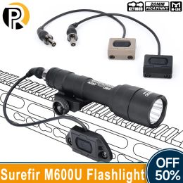 Scopes Tactical Surefir M600 M600U Powerful airsoft pistol Flashlight Modbutton Pressure Switch Weapon Rifle Hunting Scout searchlight