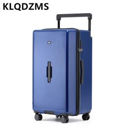 Luggage KLQDZMS 26 28 30 Inch Large Capacity Wide Pull Rod Luggage Student Pull Rod Luggage Password Travel Universal Wheel Suitcase