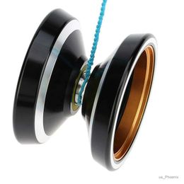 Yoyo Professional Non-Responsive Yoyo Aluminium Yoyo with Metal Ring Intermediate Yoyo+Extra 5 String+Bag