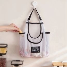 Bags Multipurpose Kitchen Hanging Storage Bags Large Capacity Breathable Mesh Bag Portable Ginger Garlic Potatoes Onions Pouch