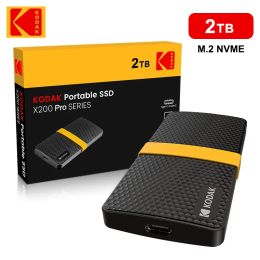 Drives KODAK Portable SSD External Hard Disc Type C 2TB 1TB USB3.1 Mini HD Externo PSSD 256B 512GB for Laptops Smartphone PS4 PC MAC TV