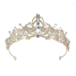 Hair Clips Classical Gold-colour Full Of Baroque Atmosphere Ladies' Crown For Bridal Headwear Wedding Bride And Girl Birthday