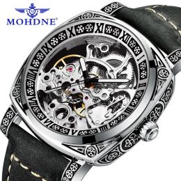 Watches MAN WATCH Hollowed Classic Luxury Skeleton Design Men's Waterproof Luminous Retro Automatic Winding Men Mechanical Wrist Watch