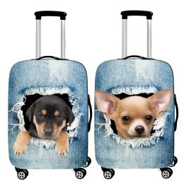 Accessories Thick Denim Elastic Luggage Cover Luggage Protective Covers 1832 Inch Trolley Case Suitcase Case Dust Cover Travel Accessories