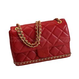 12A 1:1 Top Mirror Quality Designer Shoulder Bags Pure Hand-made Real Original Leather Iychee Texture Classic Color Women's Luxury Chain Bags With Exquisite Box.