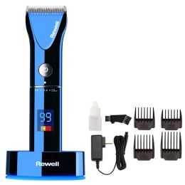 Clippers F17 Professional Hair Clipper Rechargeable Trimmer Lithium Battery Titanium Alloy Blade Cutter Adjustable Comb 100240V Cutting