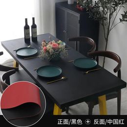 Table Cloth A118Wholesale Tablecloth No-wash Nordic Coffee Solid Colour Dining Mat Advanced PU Modern Home TV Cabinet Tab