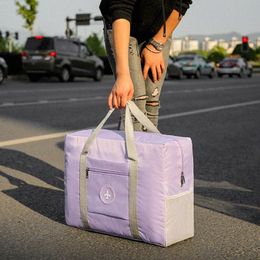 travel Folding Trolley Bag Large Capacity Lage HandBag Portable Boarding Storage Bag Packing Cubes Compri Organiser 11P8#