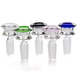 Funnel 14mm Joint Glass Bowl For Bongs Male Joint 5 Colours Smoking Glass Bong Bowl Piece For dab rig water pipe water bong LL