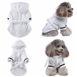 Dog Apparel Ultra-absorbent Lint-free For Small Large Shower Bathing Nightwear Towel Pet Bath Towels Bathrobe Pajamas