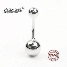 Jewelry HelloLook 925 Sterling Silver Belly Piercing for Women Sexy Body Piercing Jewelry Silver Ball Belly Button Ring Summer Gifts