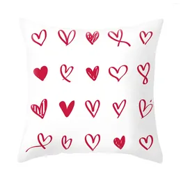 Pillow Pillowcase Peach Valentine'S Printing Day Skin Case