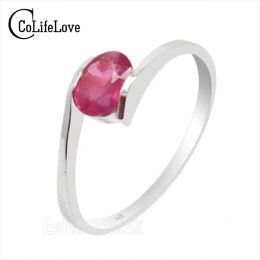 Rings 100% Natural Genuine Ruby Gemestone Fashionable Silver Ring 925 Solid Sterling Silver Ruby Wedding Ring Best Gift for Girl
