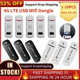 Routers 110 PCS Wireless LTE WiFi Router 4G SIM Card Portable 150Mbps USB Modem Stick Dongle Mobile Broadband for Office Drop Shipping