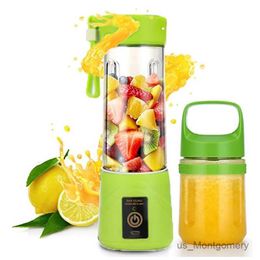 Juicers Juicer Portable Blender Electric Juicer Fruit Mixers Usb Rechargeable 6 Blades Mini Personal Juicer Colourful Cup
