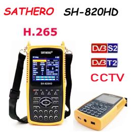 Receivers SATHERO SH820HD DVBS2 DVBT/T2 CCTV Combo Digital Satellite Metre Finder H.265 vs ws6933 kpt716ts vs gtmedia v8 finder pro