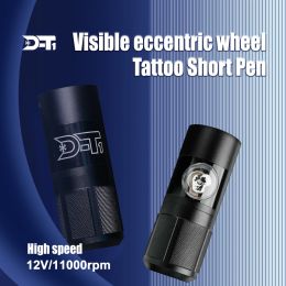 Machine DT1 Coreless Motor Direct Drive Tattoo Pen with Transparent Window Design Aluminium Alloy Tattoo Machine Wireless Power Supply