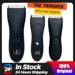 Trimmer Men's Groin Hair Trimmer, Ball Groomer &Body Trimmer for Men, Waterproof Wet/Dry Clippers, Ultimate Male Hygiene Razor Depilador