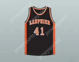 CUSTOM ANY Name Number Mens Youth/Kids ANDRE IGUODALA 41 LANPHIER HIGH SCHOOL LIONS BLACK BASKETBALL JERSEY 3 TOP Stitched S-6XL