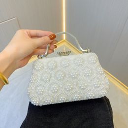 Light Luxury Designer Beald Bag Bag Женский банкет Qipao Simbag Pearl Одиночный плеч
