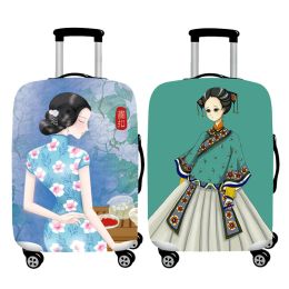 Accessories New Sweet Girl Luggage Cover Elasticity Trolley Dust Cover Suitcase Protection Cover 1832 Inch Suitcase Case Travel Accessories