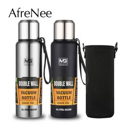 Premium Thermos Bottle 304 Stainless Steel Vacuum Flask Insulated Tumbler Cold and Water Cup with Rope for Tea Coffee Drinks 240416