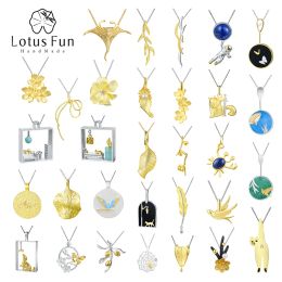 Necklaces Lotus Fun 18K Vintage Trend Various Styles Of Fine Necklaces for Women S925 Sterling Silver Boutique Jewellery Dropship Wholesale