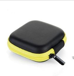 Headphone Case PU Leather Earbuds Pouch Mini Zipper Box Protective Fingertip Gyro Boxes Earphone Storage Bags Eva Earphones Bag HH3986016