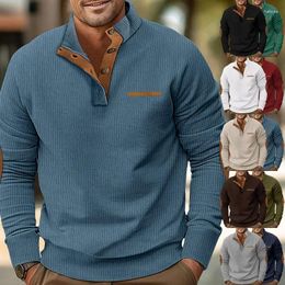 Men's Hoodies 2024 Spring And Autumn Outdoor Jacket Corduroy Casual Standing Neck Long Sleeved Sweater For Men