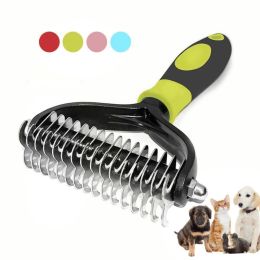 Grooming Pet Dog Hair Remover Dog Brush Stainless Steel Cat Comb Grooming and Care Hair Brush For Long Hair Curly Pets Dogs Accessories