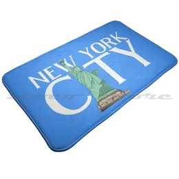 Carpets Statue Of York Soft Mat Doorway Non-Slip Water Uptake Carpet City America Usa