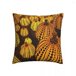 Pillow Yayoi Pumkins Case Throw Kusama Art Abstract Dots Pumpkin Polka Aesthetic Casual Pillowcover Home Decor