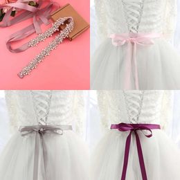 Chain Waist Belt's S Handmade Wedding Dresses Marriage Bridal Ribbion Bride Sash Party 230224 ash