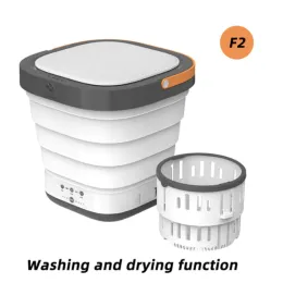 Trimmers 110V 220V Electric Foldable Washing Machine Portable Mini Barrel Laundry Washer For Underwear Sock Baby Clothes Cleaner Travel