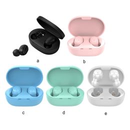 Headphones 1 Pair Wireless Earphone Portable Stereo Bluetoothcompatible 5 0 10m Earbuds Indoor Outdoor Working Headset Pink